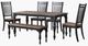Liberty Furniture Magnolia Manor Opt 6-Piece Antique Black/Weathered Bark Dining Table Set-0