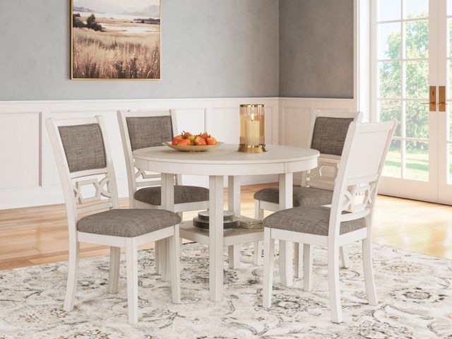Signature Design by Ashley® Erinberg 5-Piece Antique White Dining Room Table Set-4