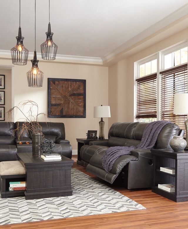 Signature Design by Ashley® McCaskill Gray Reclining Power Sofa-3