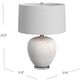 Bassett Mirror Arcadia White Table Lamp-3