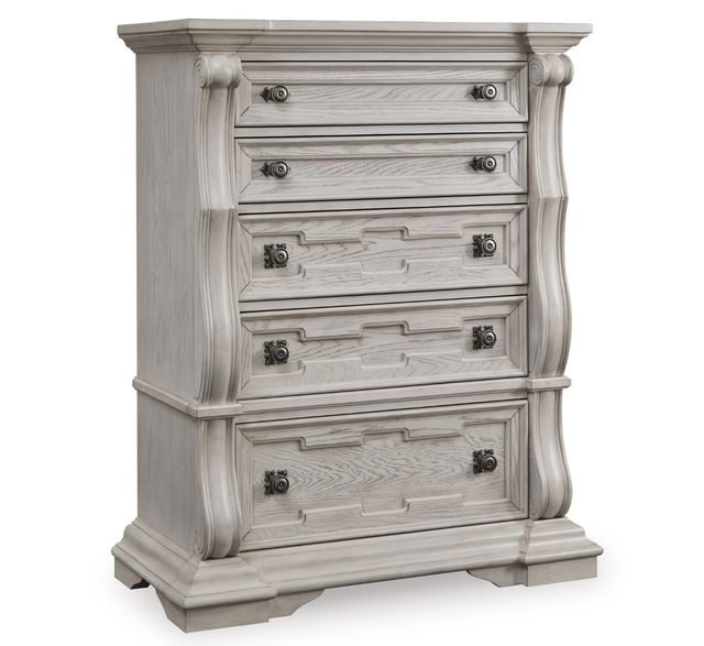 Signature Design by Ashley® Bruchandi Antique White 5-Drawer Chest-0