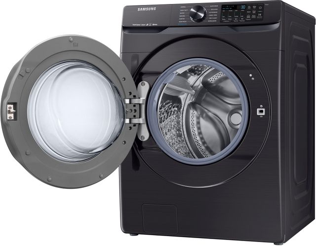 Samsung 5.0 Cu. Ft. Fingerprint Resistant Black Stainless Steel Front Load Washer-2