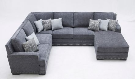 Milton Greens Stars 3-Piece Dark Gray U-Shaped Right Hand Facing Sectional and Chaise-3
