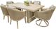 Signature Design by Ashley® Alden Peak Beige/Light Gray Fabric/Wicker/Wood Outdoor Dining Arm Chair with Cushion-2