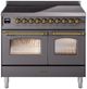 Ilve® Nostalgie II Series 40" Matte Graphite Pro Style Induction Range-0