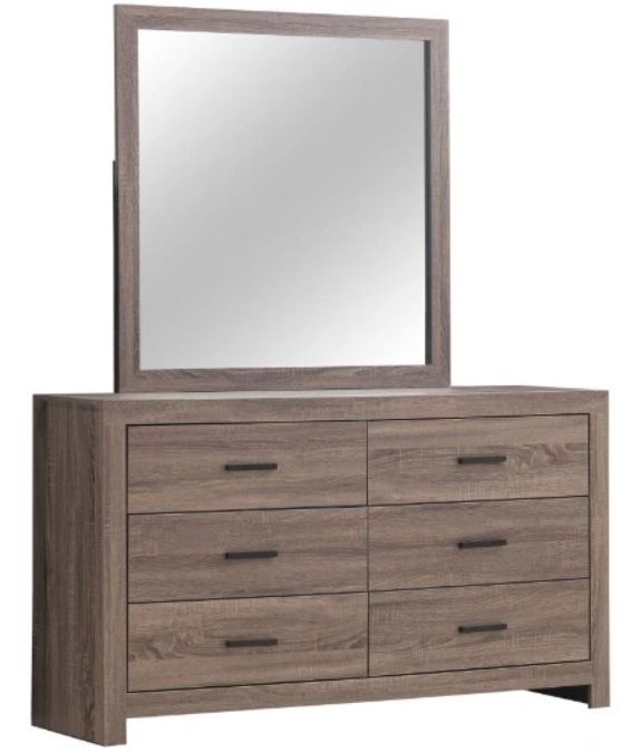 Coaster® Brantford Barrel Oak Dresser and Mirror-0