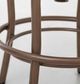International Furniture Direct Altea Gunmetal/Matte Dark Brown Upholstered Adjustable Barstool-4