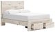 Benchcraft® Lawroy Light Natural Youth Full Storage Panel Bed-2