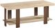 Mazin Furniture Rosedale Rustic Oak Coffee Table with Dark Brown Base-0