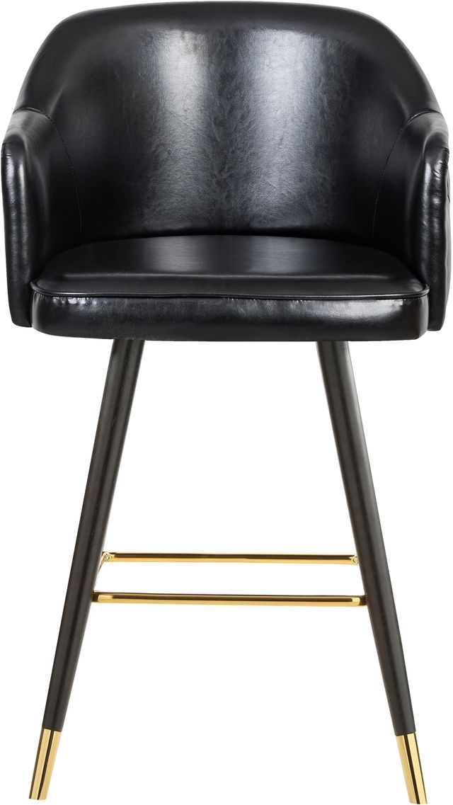 Meridian Furniture Barbosa Black Faux Leather Counter Stool-2