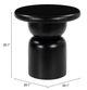 Zuo® Modern Hals Black Side Table-1