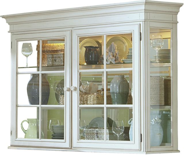 HH2 Home Pine Island Old White Buffet and Hutch Set-2