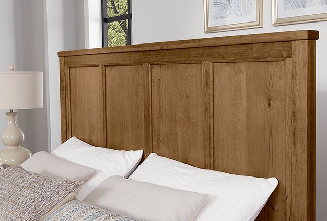 LM Co Home By Vaughan-Bassett Crafted Cherry by Ben & Erin Napier Medium Cherry Queen Panel Bed-2