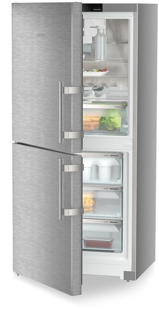 Liebherr 30" 12.8 Cu. Ft. SmartSteel Counter Depth Bottom Freezer Refrigerator-0