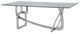 VIG Furniture Modrest Adelaide Silver/Glass Dining Table-0