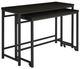 Coaster® Hawes 4-Piece Dark Charcoal Multipurpose Counter Height Dining Set-2