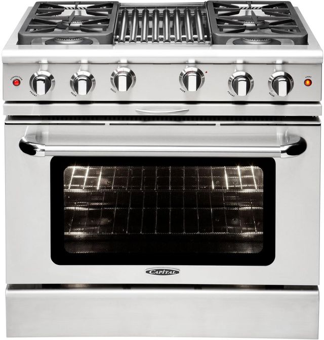 Capital Precision™ 36" Stainless Steel Pro Style Gas Range-0