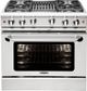 Capital Precision™ 36" Stainless Steel Pro Style Gas Range-0