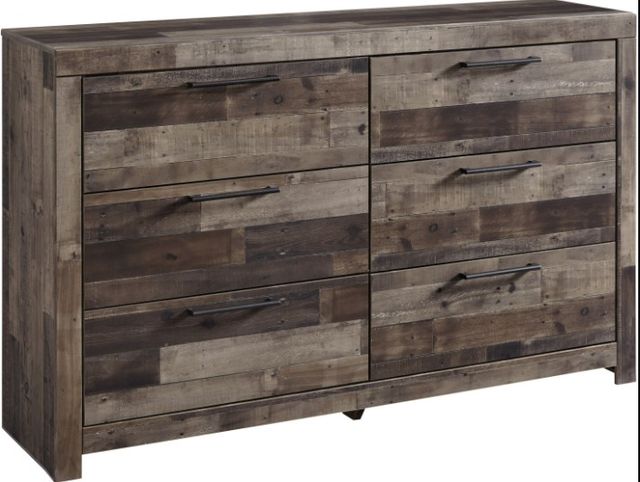 Benchcraft® Derekson 3-Piece Multi Gray Twin Panel Bed Bedroom Set-2