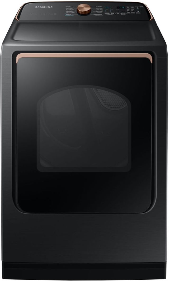 Samsung® 7550 Series 7.4 Cu. Ft. Brushed Black Electric Dryer-0