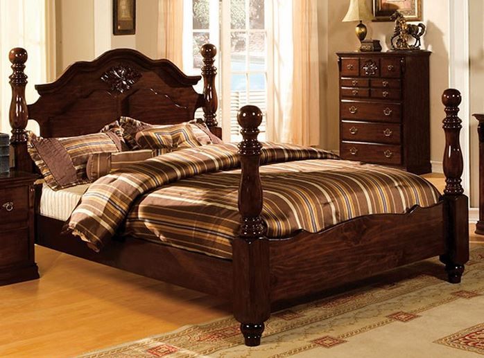Furniture of America Tuscan II Poster Bed-Queen