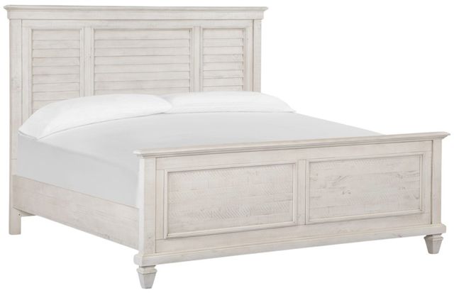 Magnussen Home® Newport Alabaster California King Shutter Panel Bed-0