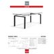 Korson Furniture Lulie Rectangular Glass Top Dining Table with Metal Legs-1