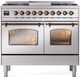 Ilve® Nostalgie II Series 40" Stainless Steel Pro Style Dual Fuel Range-0
