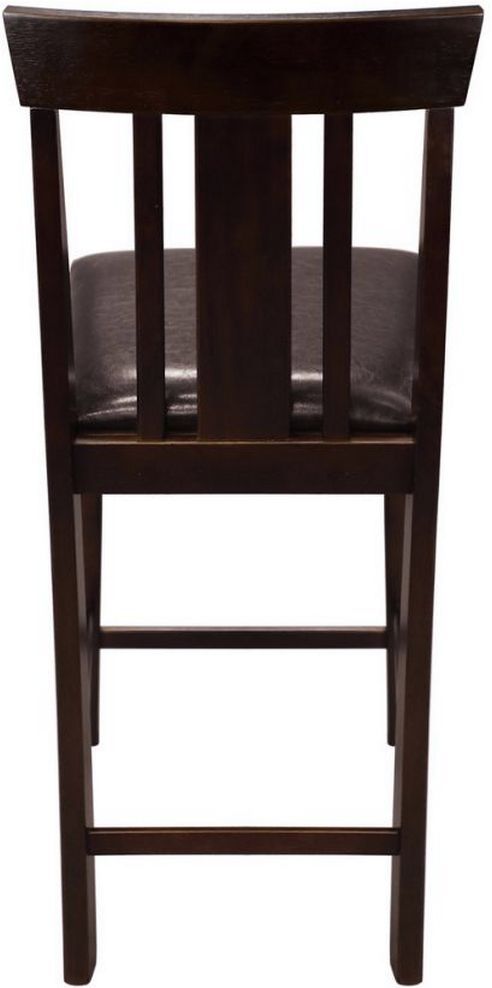 Mazin Furniture Diego 5-Piece Espresso Counter Height Dining Room Set-2