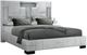 Global Furniture USA Oscar Gray King Panel Bed No Wood Trim-0