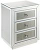 ACME Furniture Lavina Mirrored Accent Table with Faux Diamonds Inlay-0