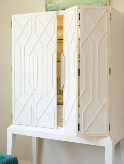 Lexington Home Avondale Elmhurst White Bar Cabinet-2