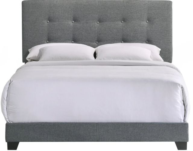 Intercon Addyson Gunmetal Queen Upholstered Panel Bed-2