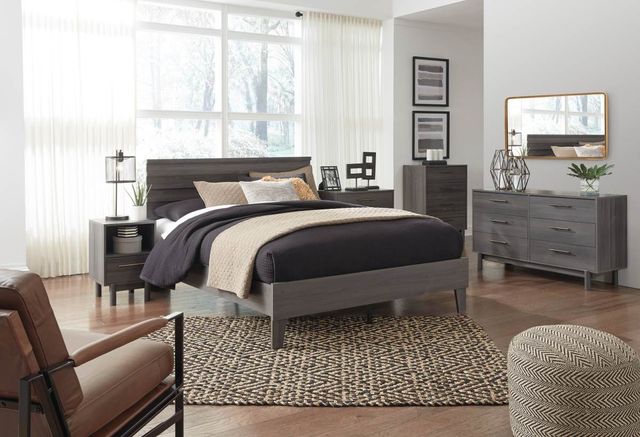 Signature Design by Ashley® Brymont 2-Piece Dark Gray Full Platform Bed Set-3
