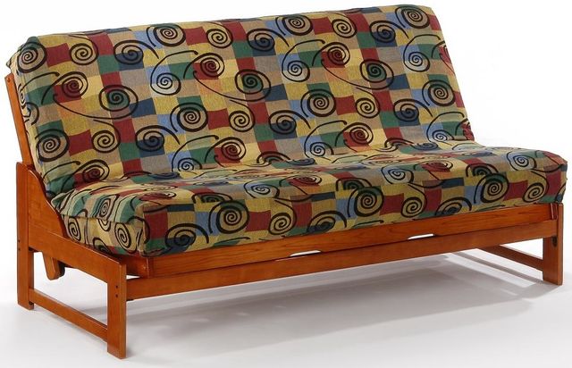 Night & Day Furniture™ Eureka Cherry Queen Nesting Futon-0