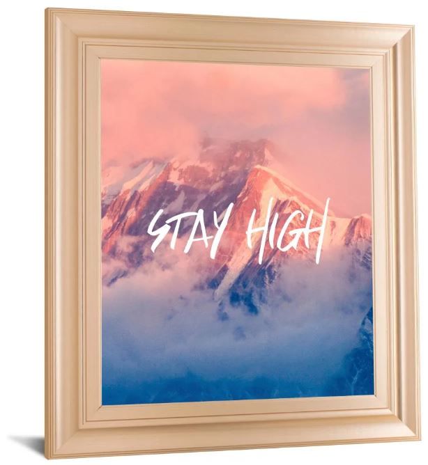Classy Art Stay High Mountain Landscape by Nature Magick Wall Art-1