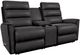 La-Z-Boy® Liam Espresso Leather Manual Wall Reclining Loveseat with Console-0
