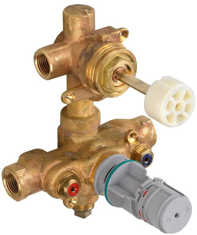 American Standard Gold 2-Handle Thermostat Valve with Built-In 2-Way Diverter-0