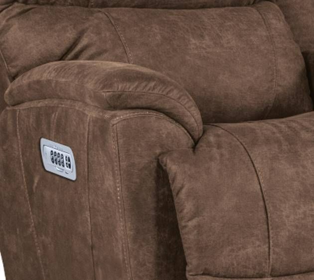 La-Z-Boy® Trouper Whiskey Power Reclining Loveseat with Console, Headrest, and Lumbar-1
