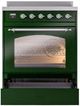 Ilve® Nostalgie II Series 30" Emerald Green Pro Style Induction Range-3