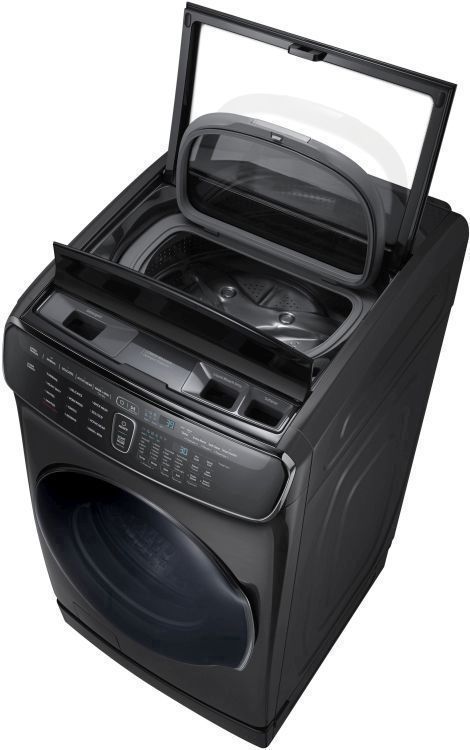 Samsung 6.0 Cu. Ft. Fingerprint Resistant Black Stainless Steel FlexWash™ Washer-4