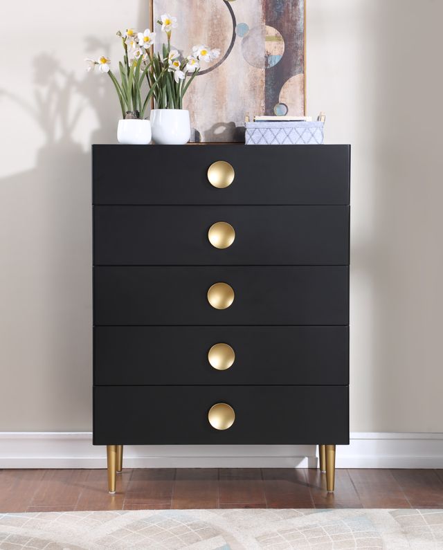 Meridian Furniture Zayne Black Chest-1