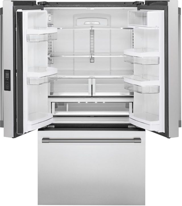 Monogram® 36 in. 23.1 Cu. Ft. Stainless Steel Counter Depth French Door Refrigerator-1
