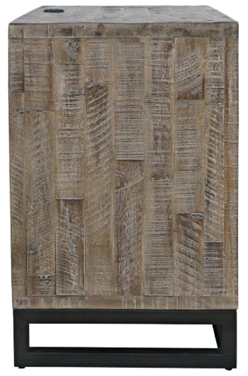 Jofran Inc. East Hampton Distressed Gray Nightstand-3