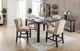 Furniture of America® Sania 2-Piece Antique Black/Beige Bar Chair Set-1