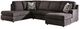 Signature Design by Ashley® Lentiz 2-Piece Onyx Right-Arm Facing Sectional and Chaise-0