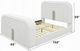 ACME Furniture Shelyn White King Bed with LED TV Cabinet and Fireplace-2