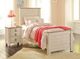 Signature Design by Ashley® Willowton 2-Piece Whitewash Twin Panel  Bed Set-3