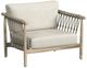 Classic Home Leo Taupe Teak Wood Outdoor Accent Chair-0