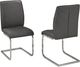 Brassex Inc. Amber 2-Piece Grey Dining Chair Set-2